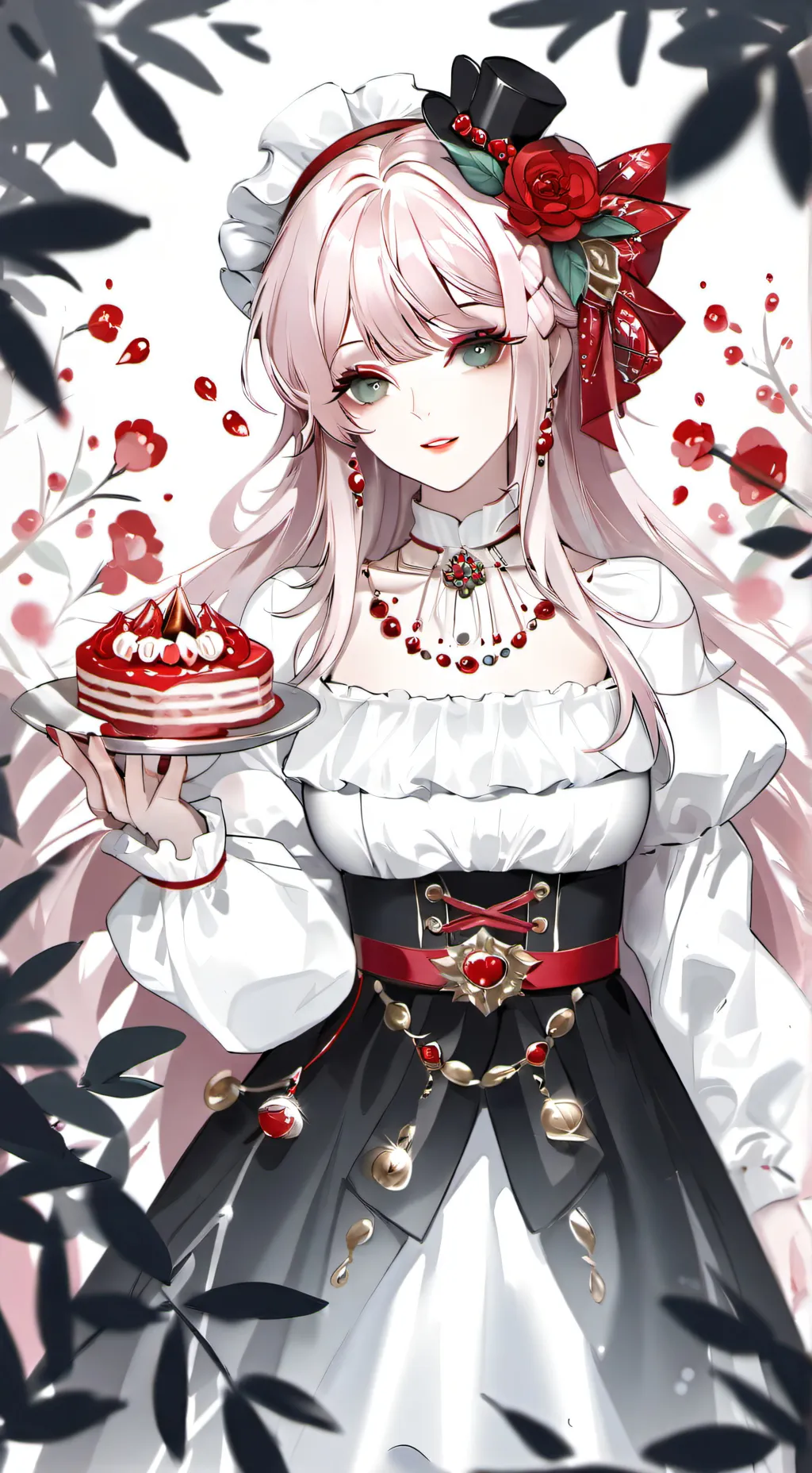 ai character: fruitcake background