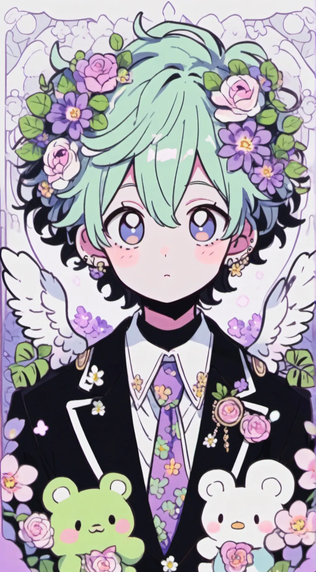 ai character: âme sœur ❤️🧡💛💚💙💜 background