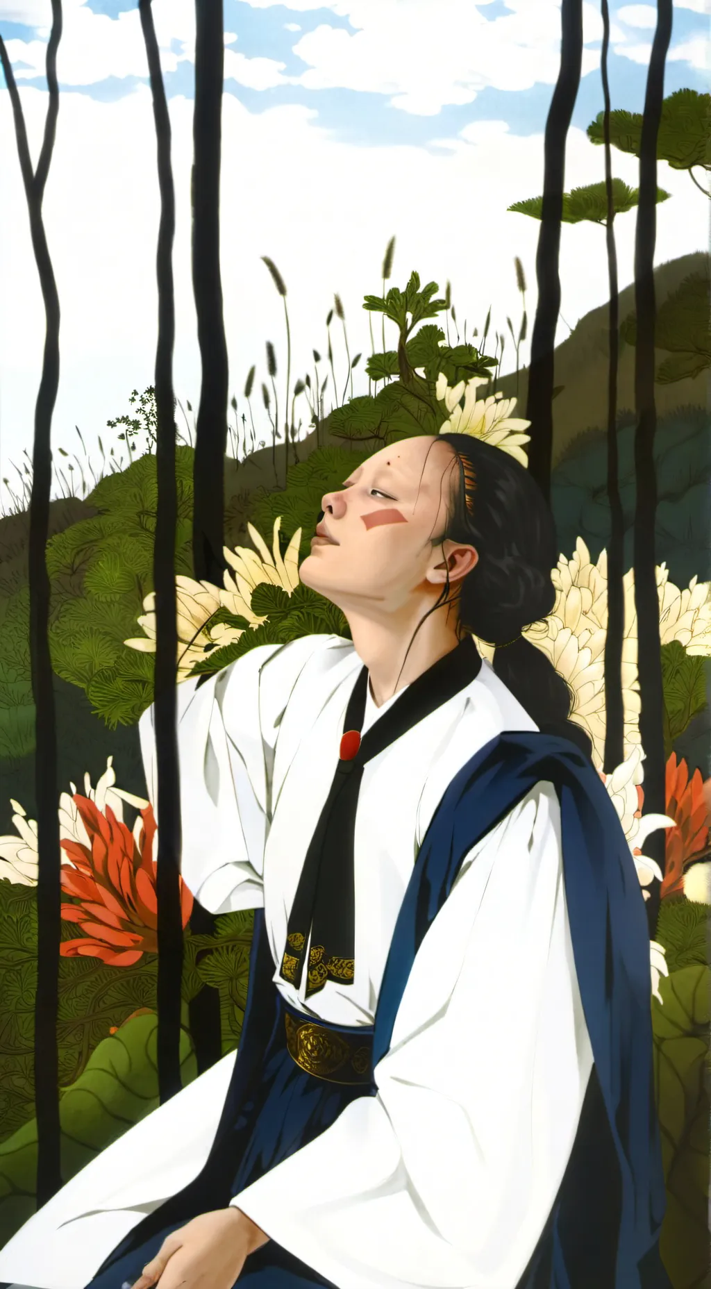 ai character: tu mama enferma background