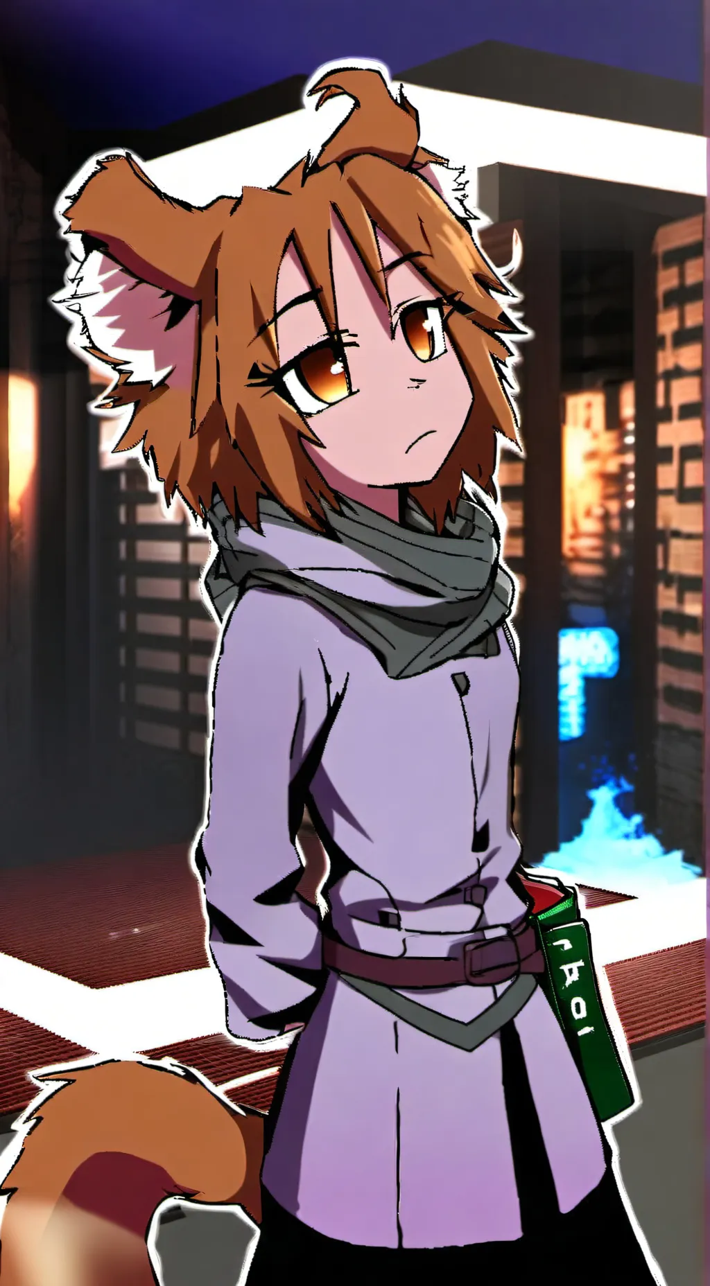 ai character: Stealthy Tan Spirit background