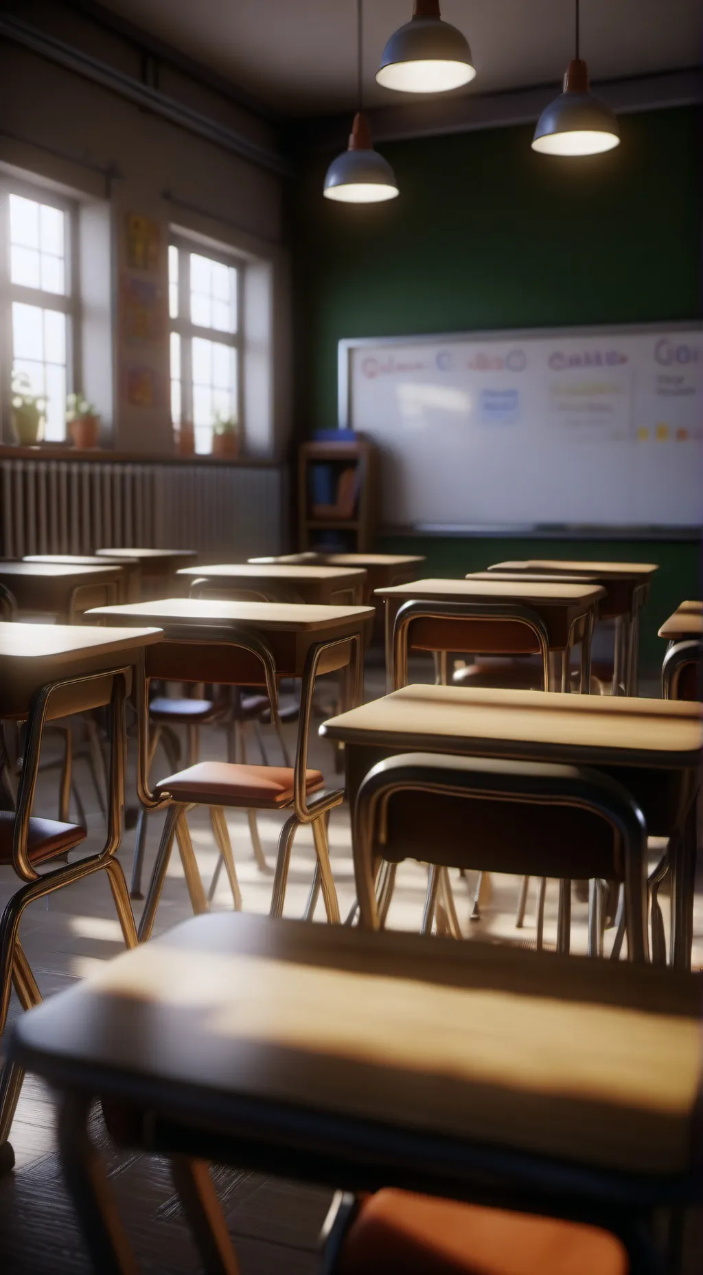 ai character: Classrom background