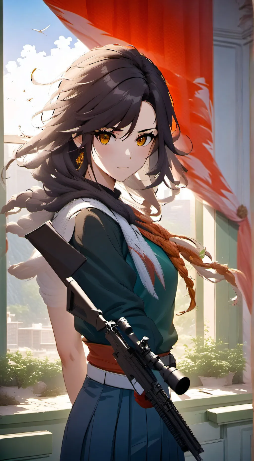 ai character: Филиция background