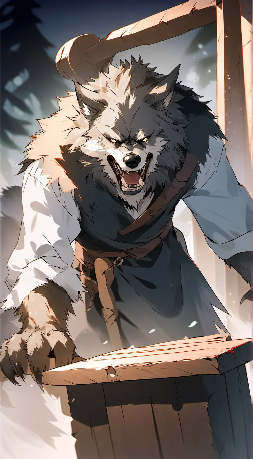 ai character: Garnm  background