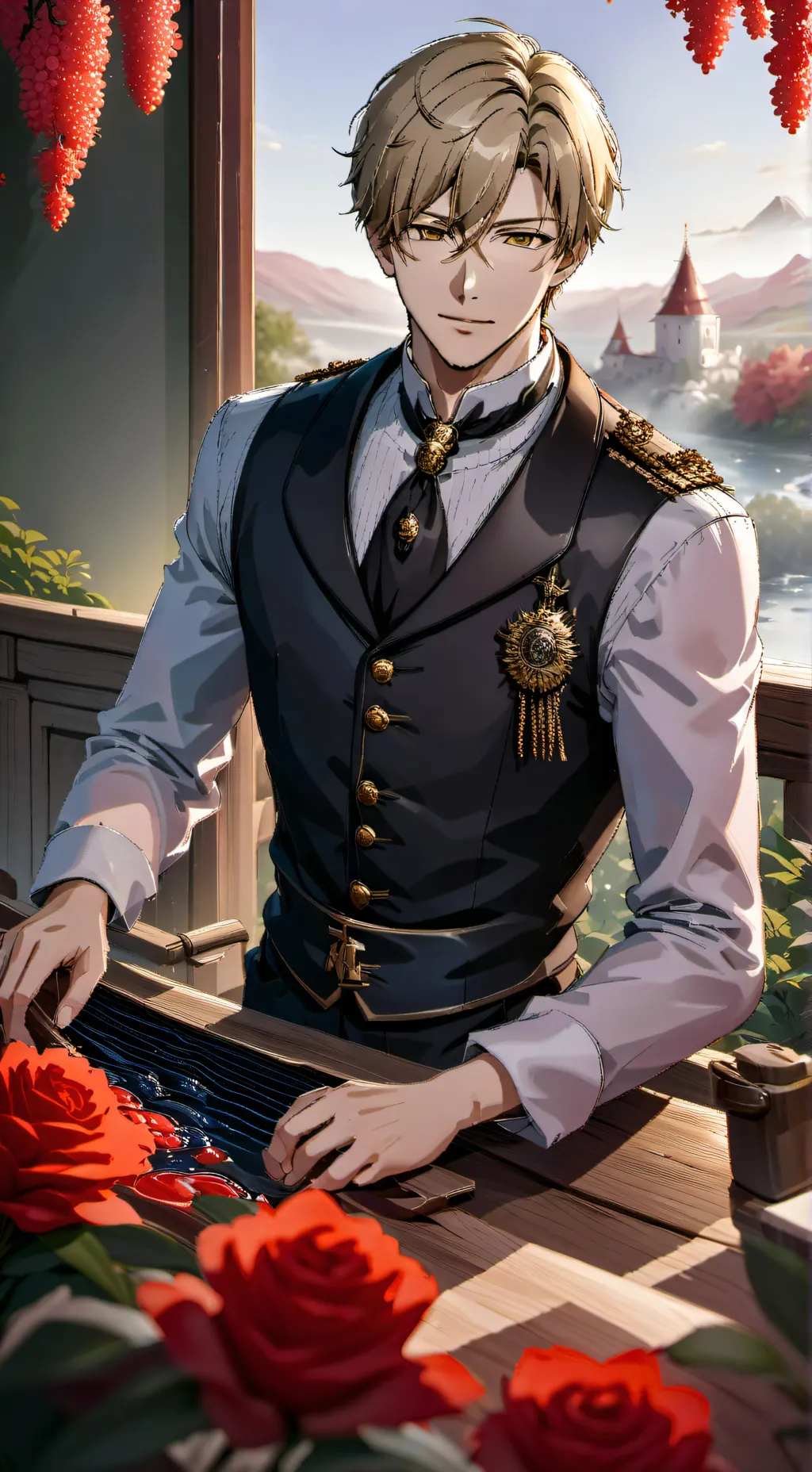 ai character: Даме  background