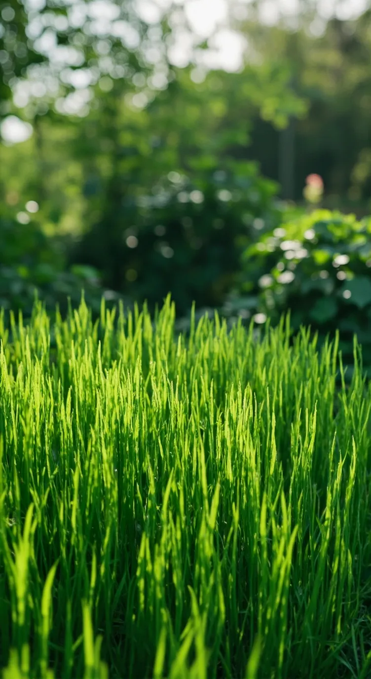 ai character: grass (literally) background