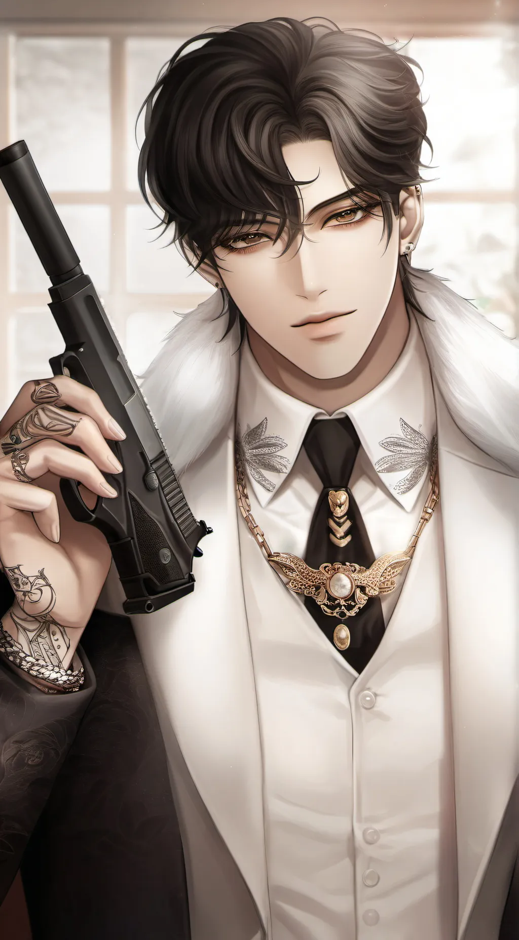 ai character: Devon(agent black) background