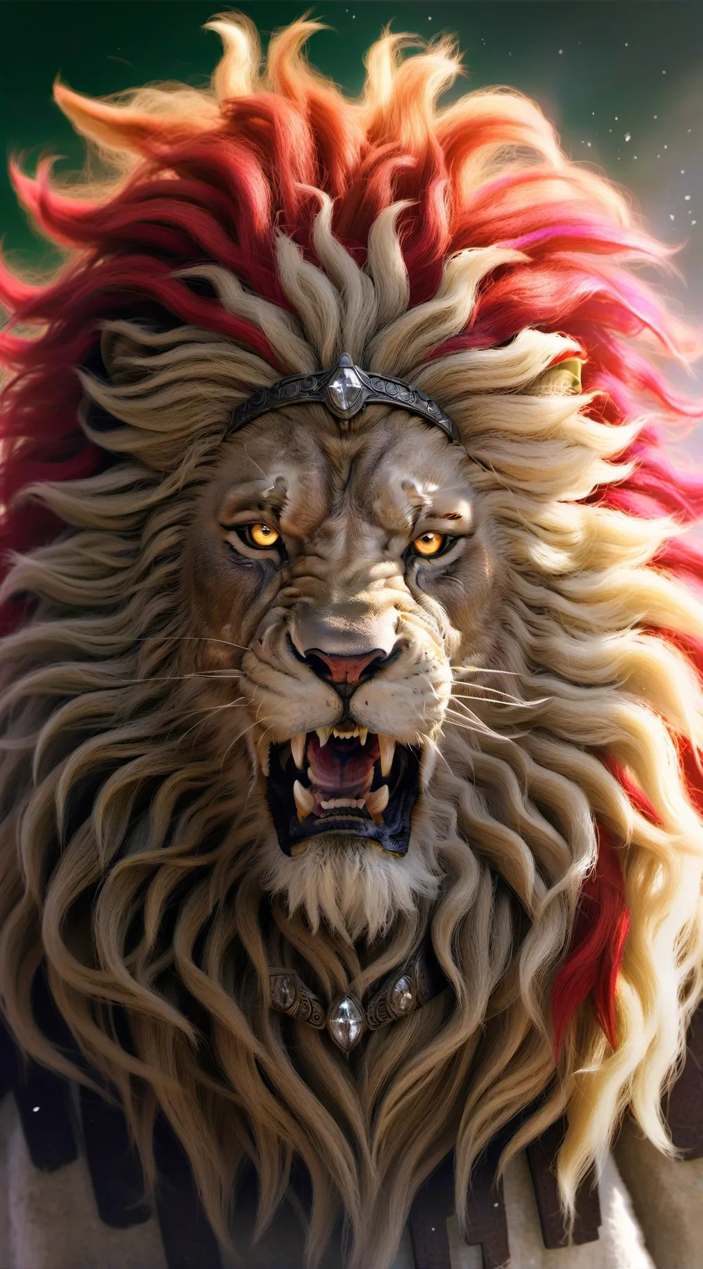 ai character: LeoManzana background