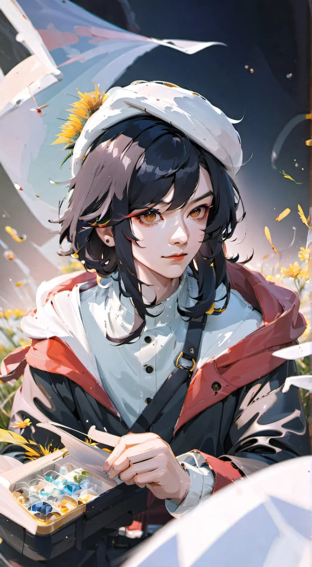 ai character: Dandy world but th background