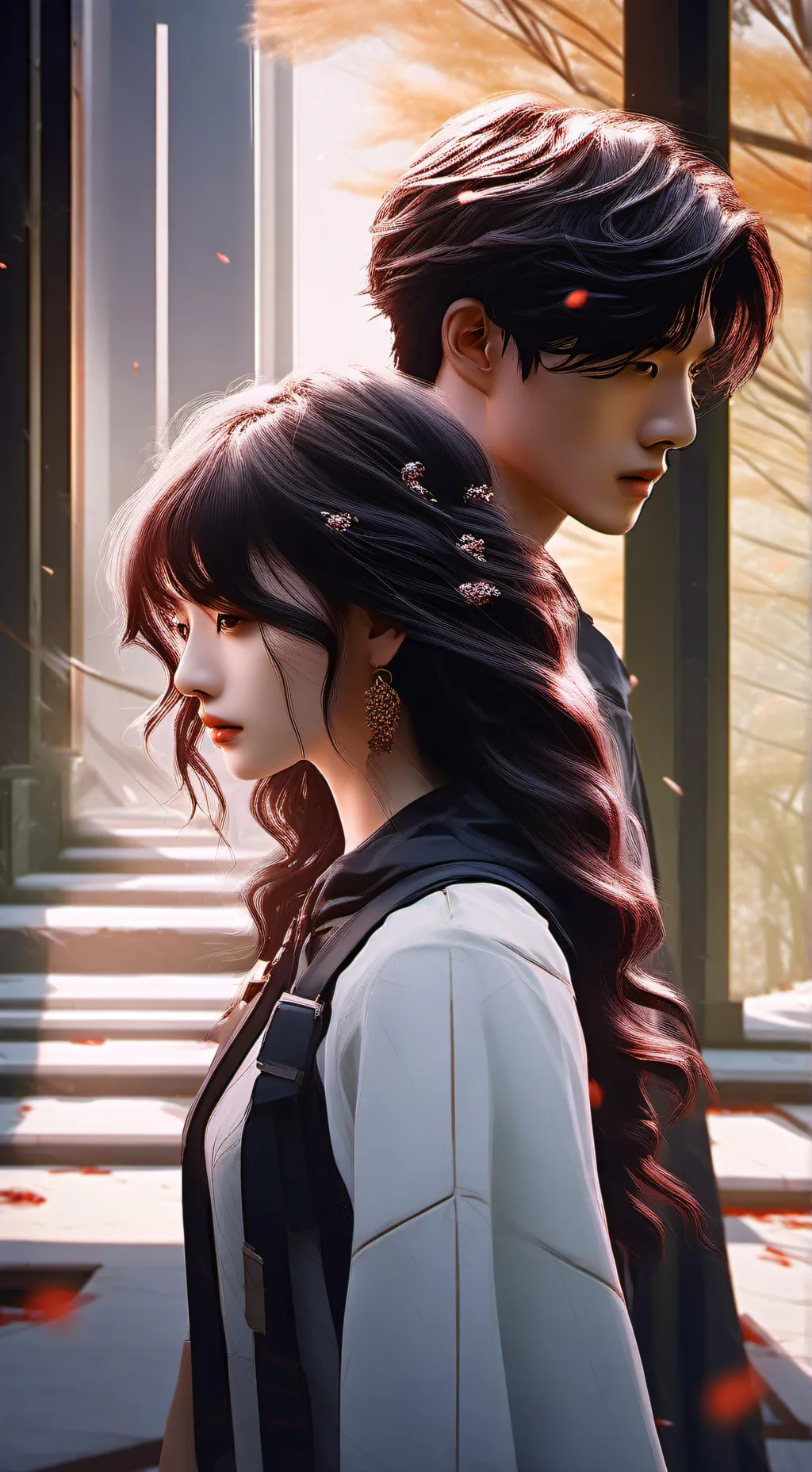 ai character: Izack y Melissa background