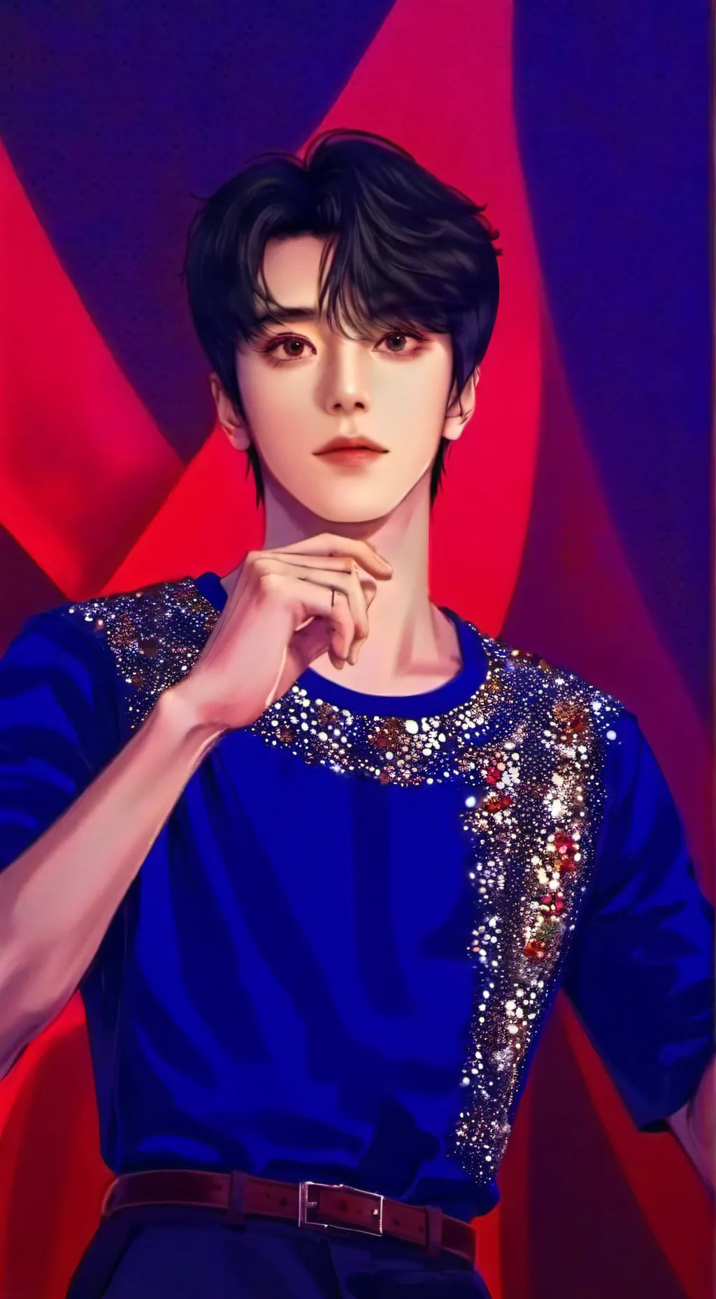 ai character: 最好的k-pop background