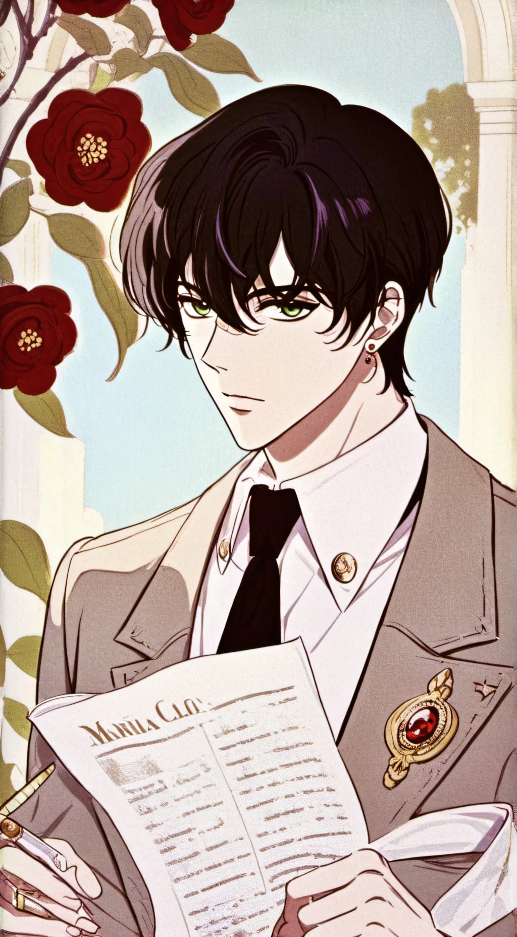 ai character: Xavier  background