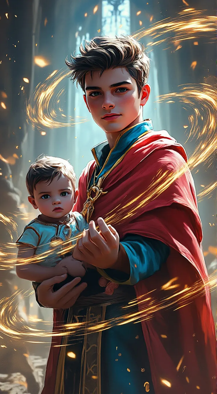 ai character: Red-Robed Guardian background