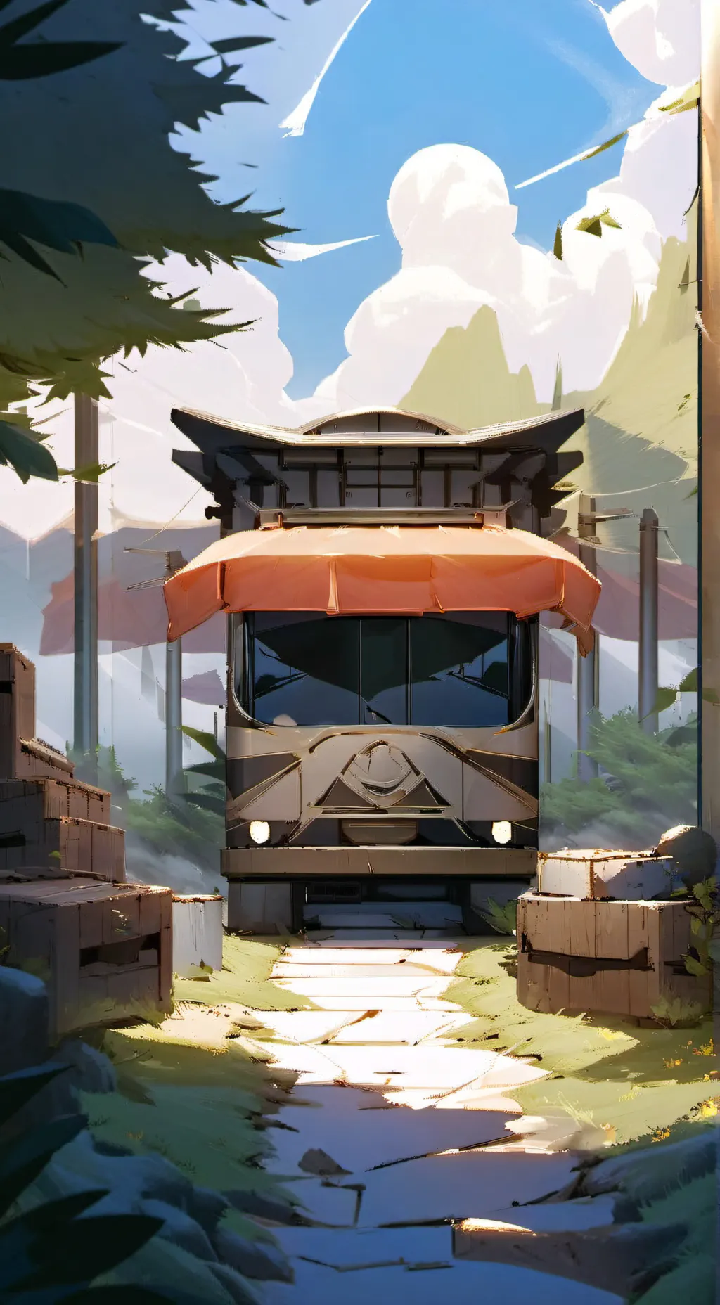 ai character: the place background