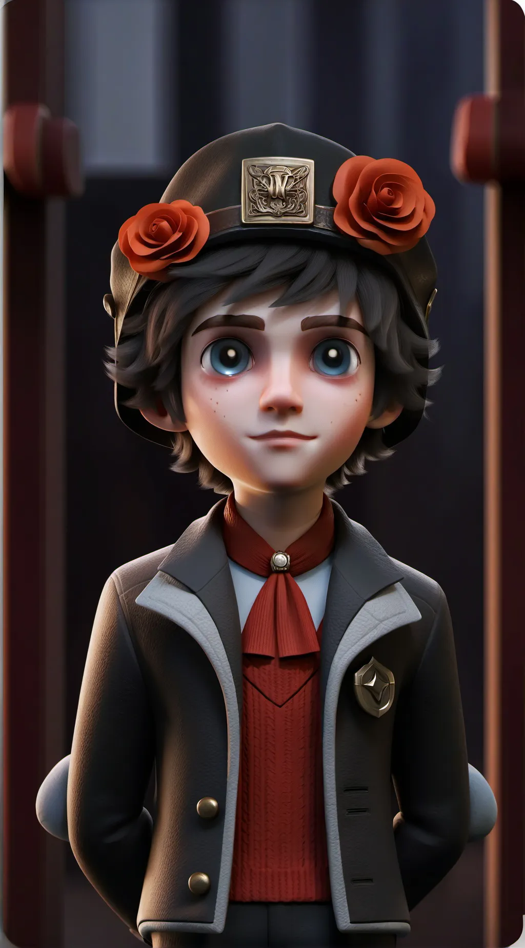 ai character: meme background