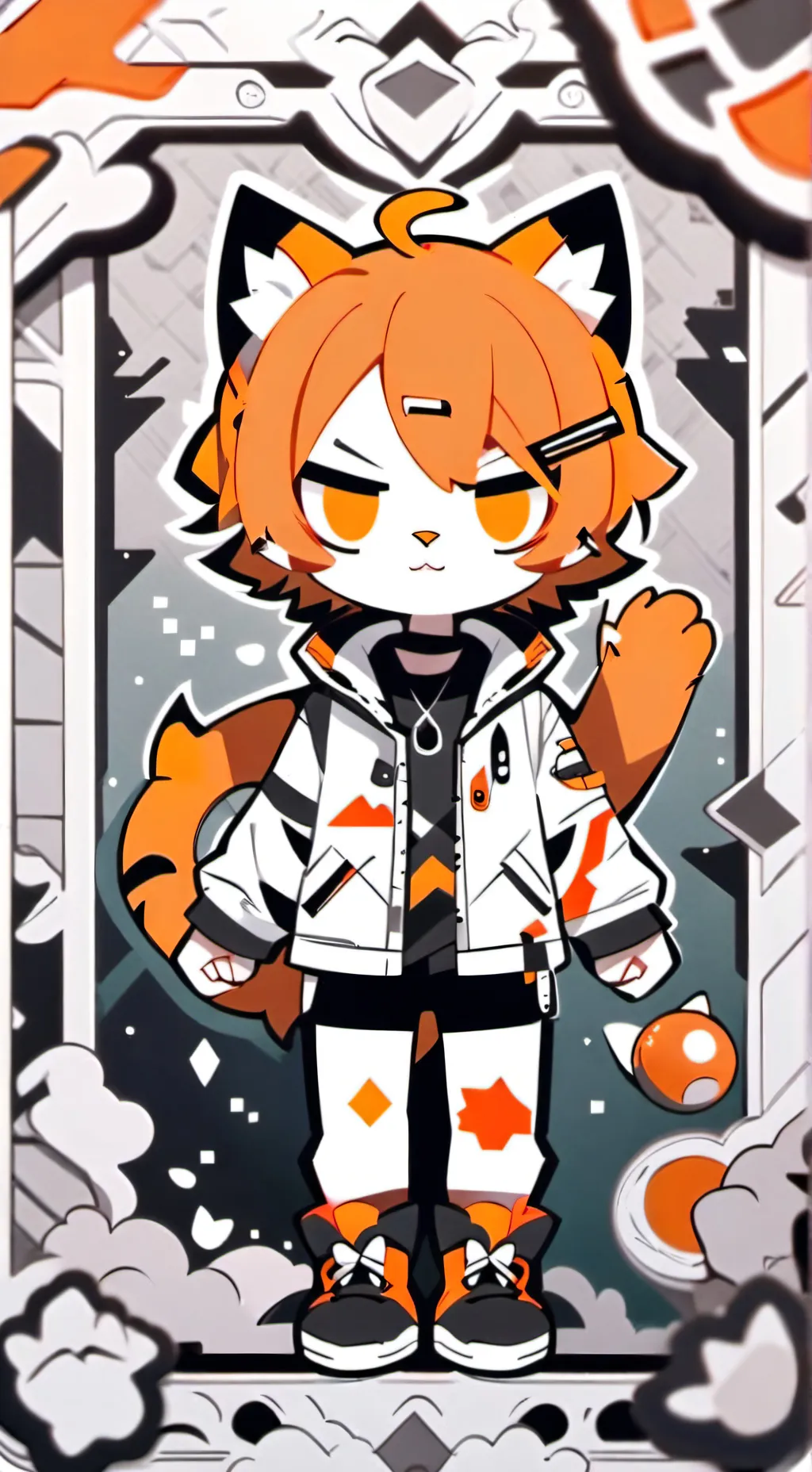 ai character: Petey  background