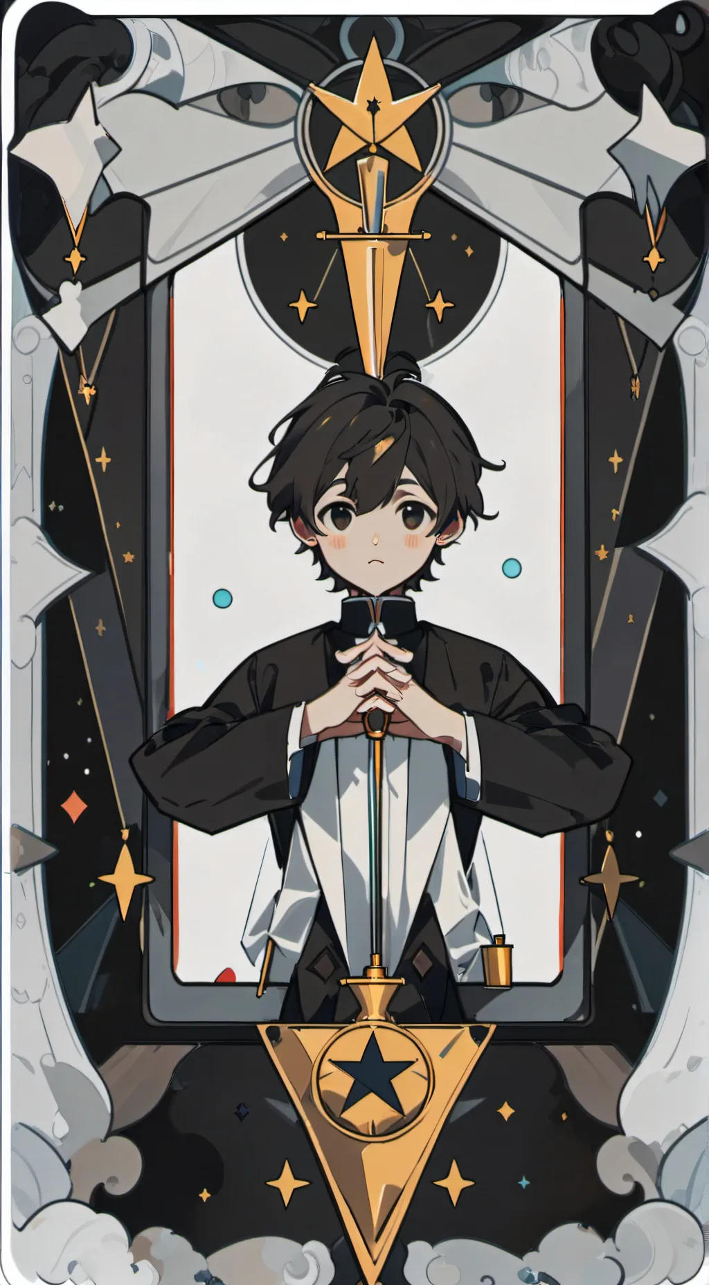 ai character: Titan Tv Man background