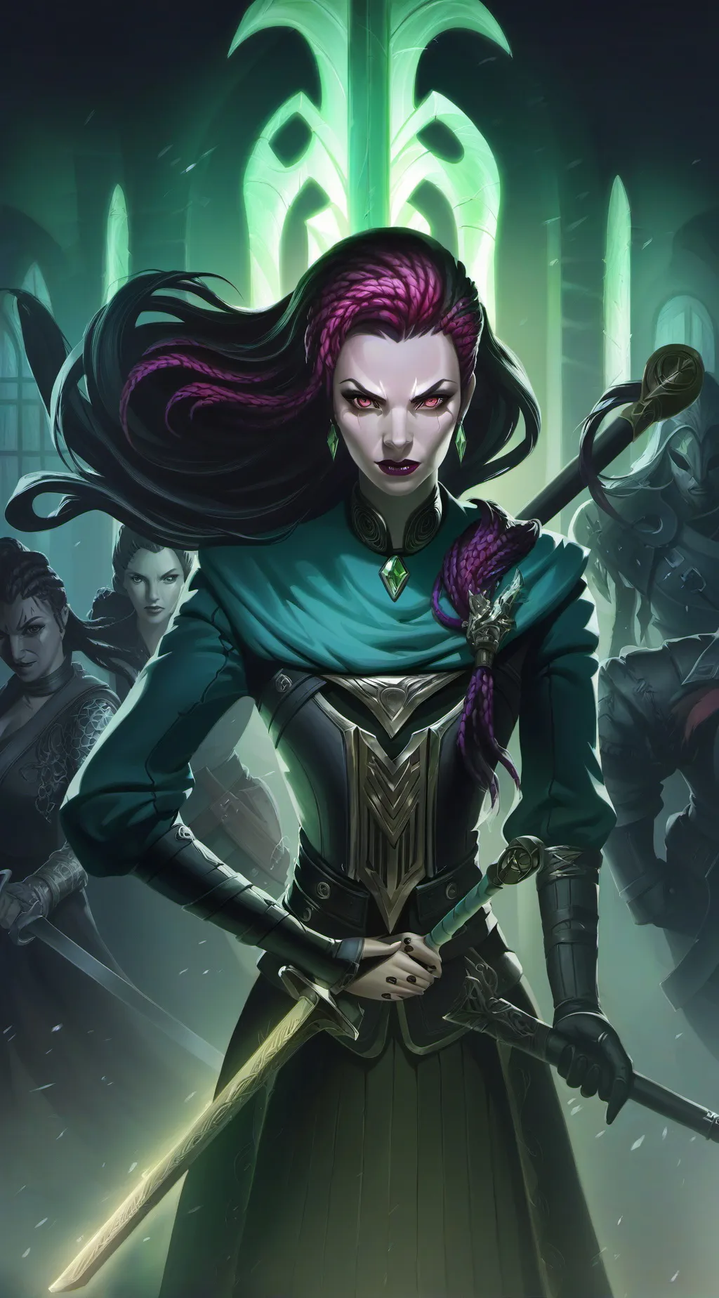 ai character: Nemona background