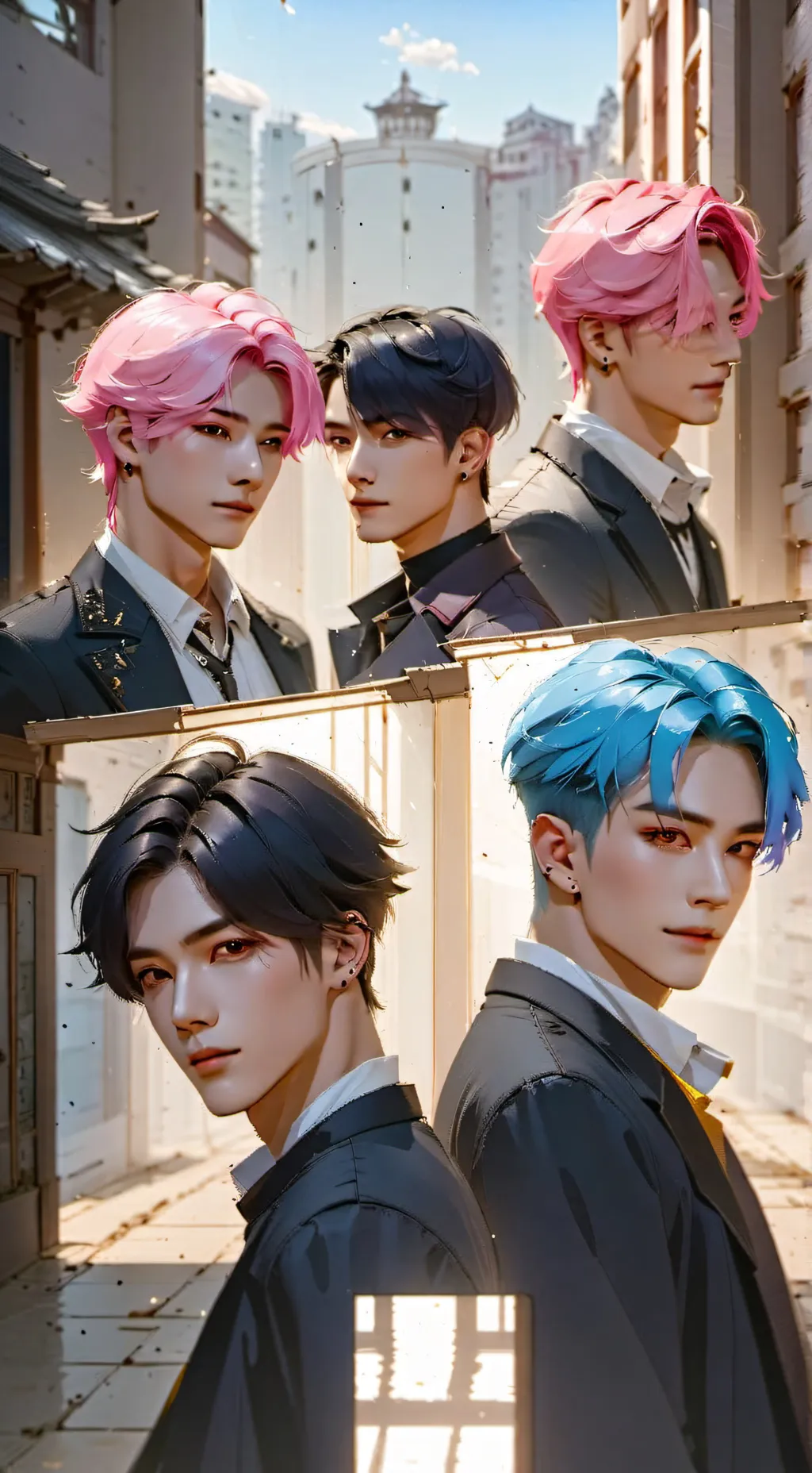 ai character: Saja boys background