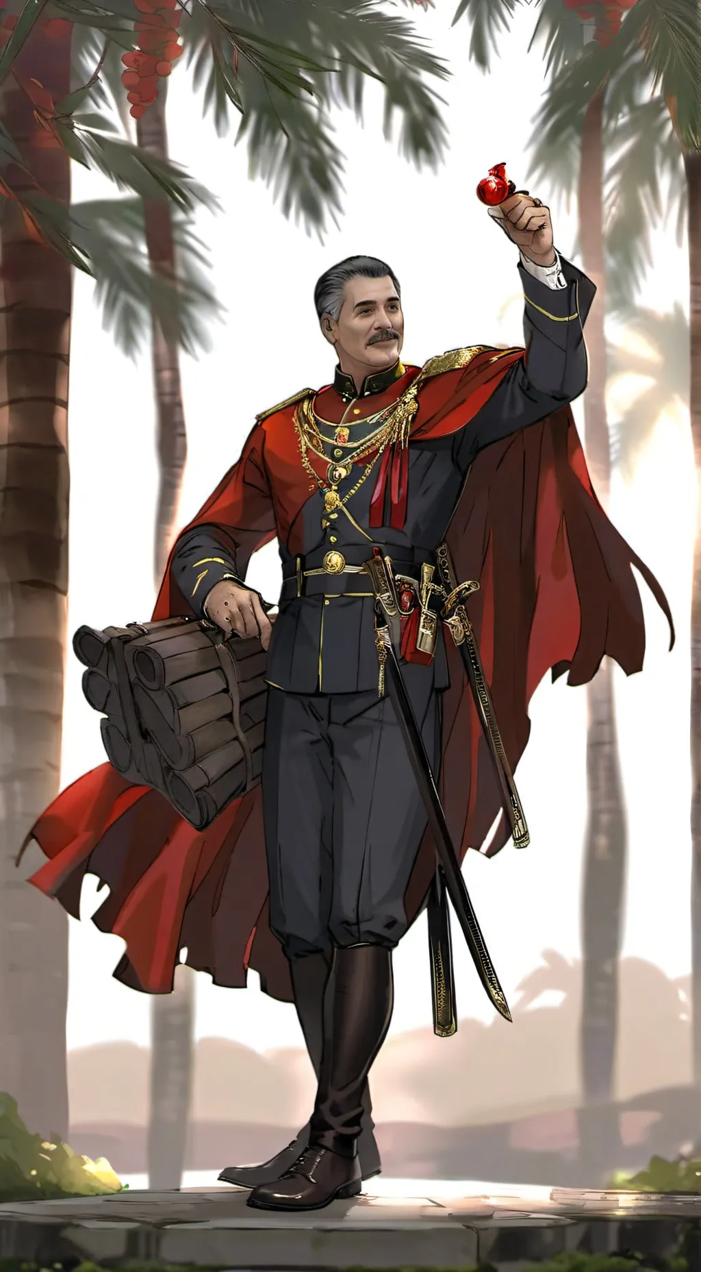 ai character: nicolas maduro  background