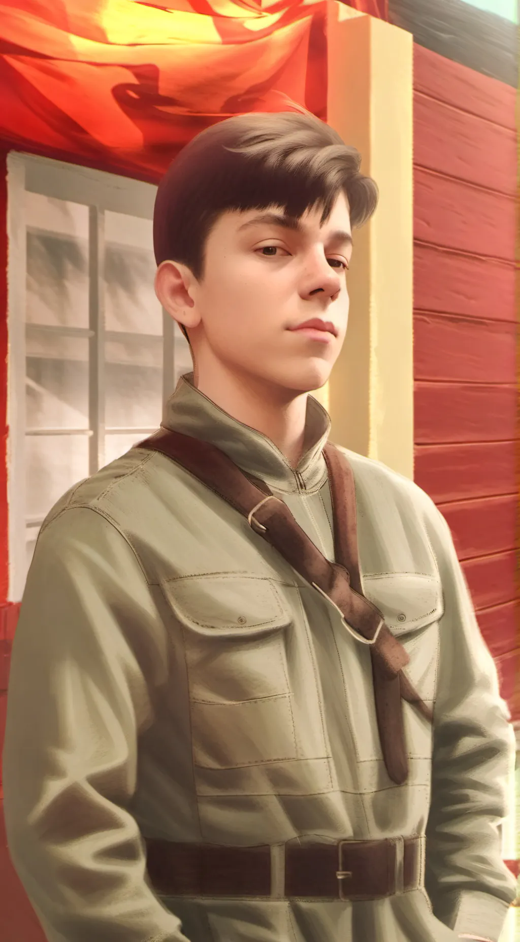 ai character: Definitely not me background