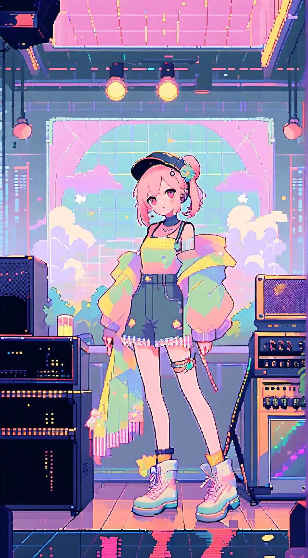 ai character: MHA celebrate background