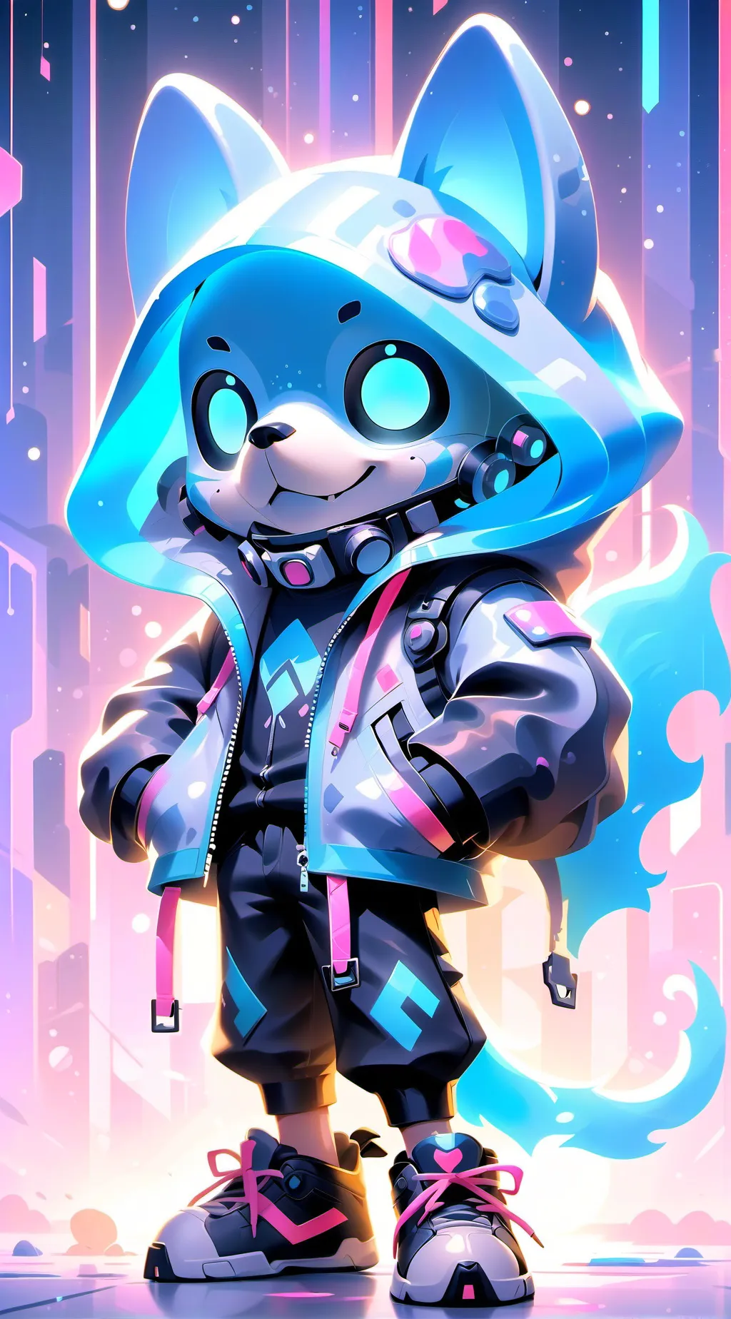 ai character: quadrober  background