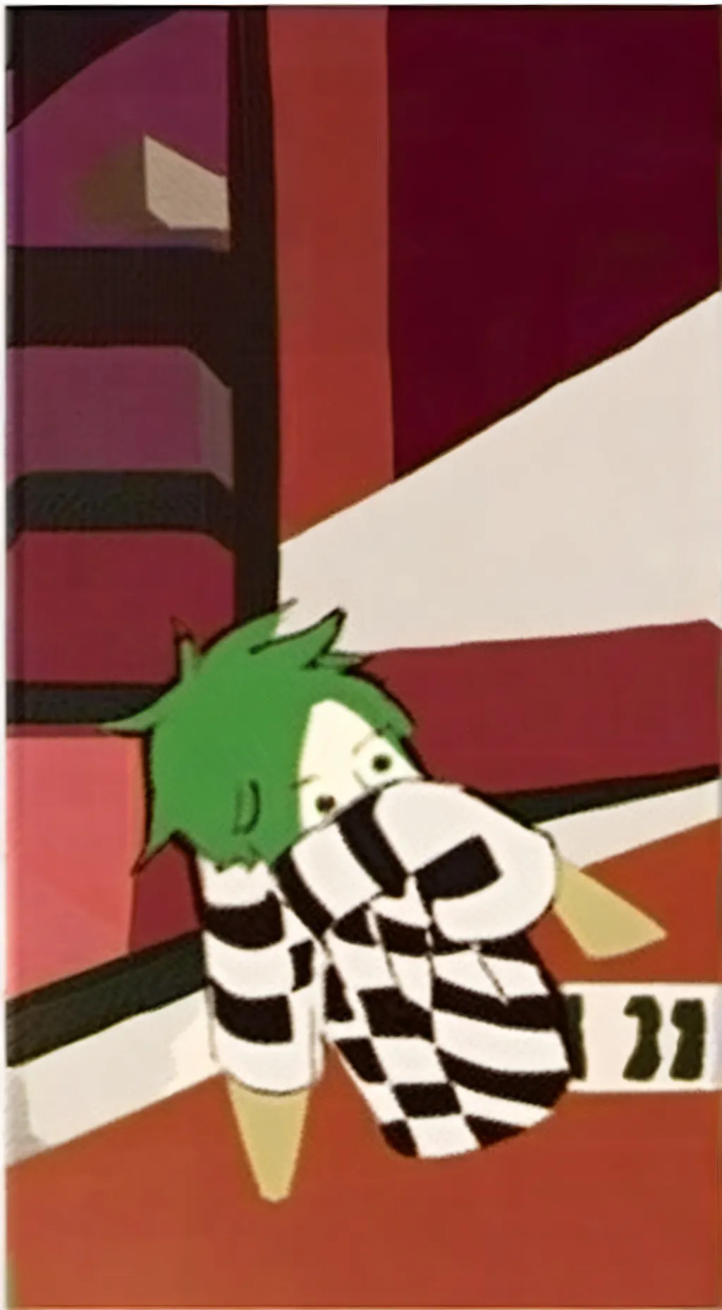 ai character: deku tired background