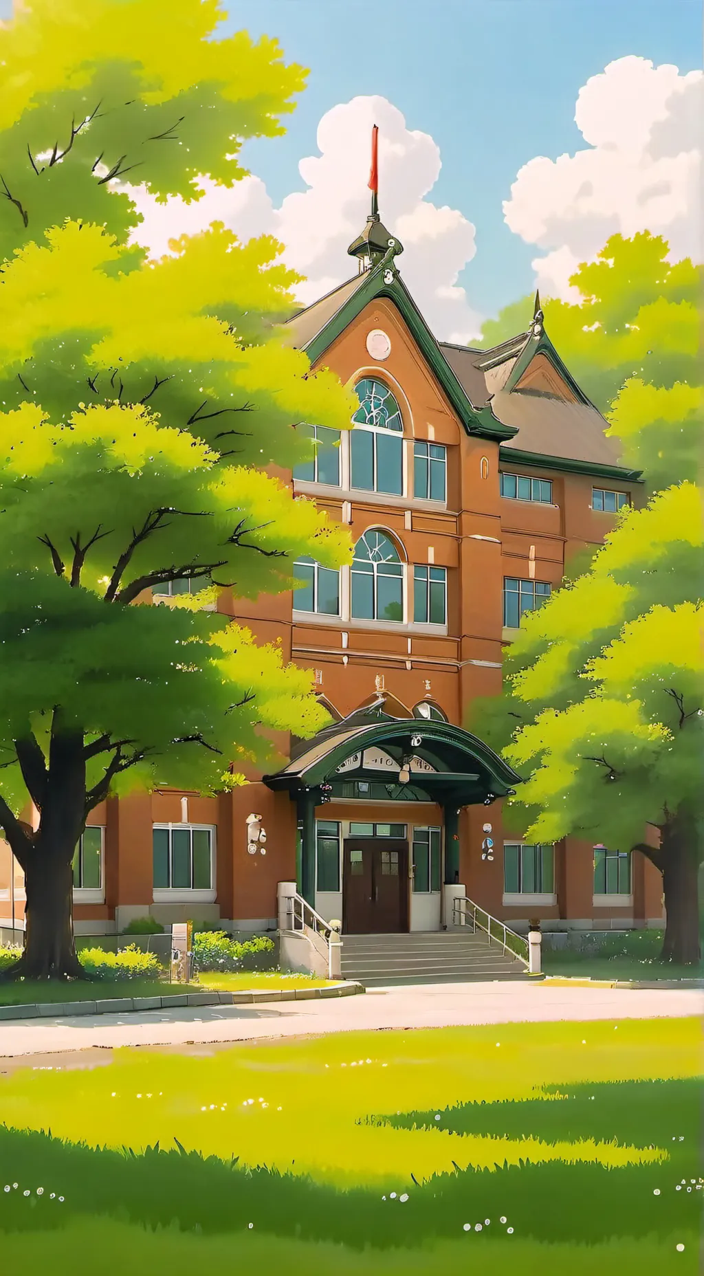 ai character: School warfare background