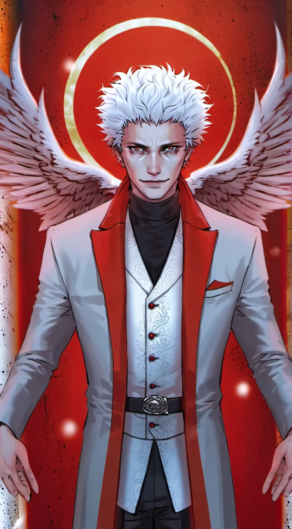 ai character: demon gentil  background