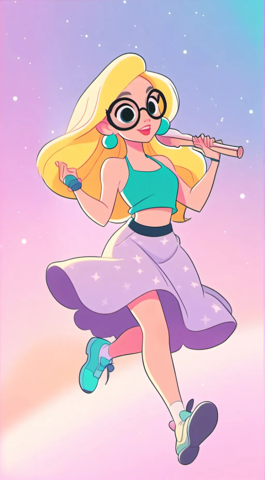 ai character: Luna background