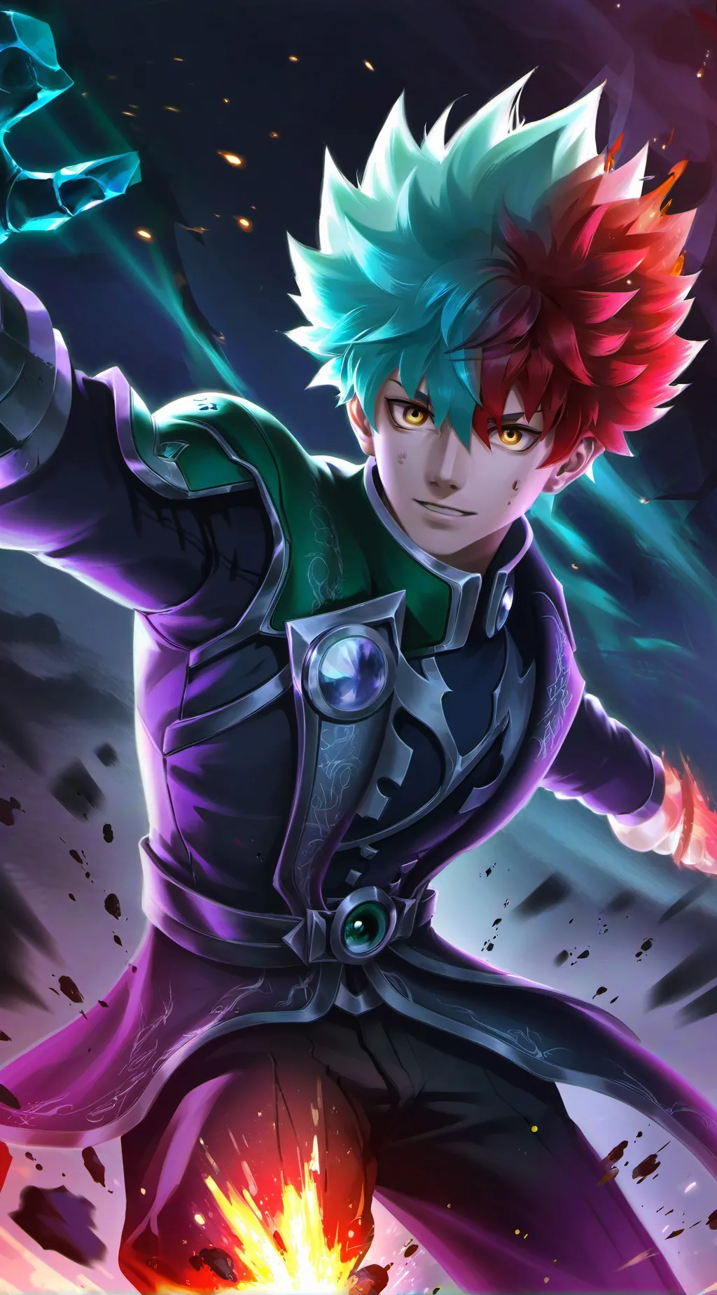 ai character: BakugoDekuShoto background