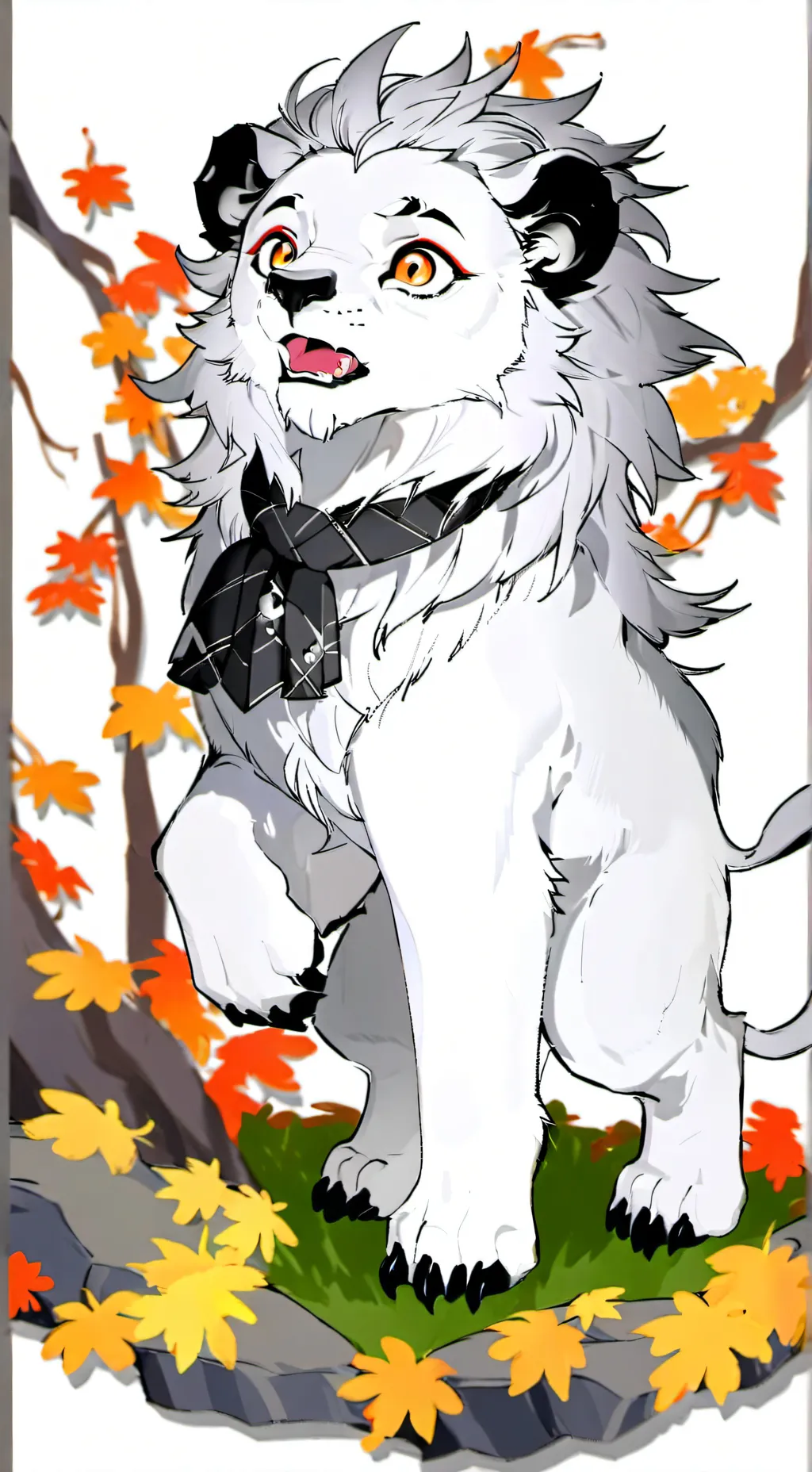 ai character: Blanco background