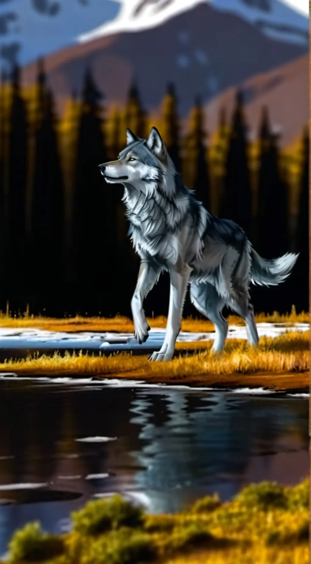 ai character: The Endless Tundra background