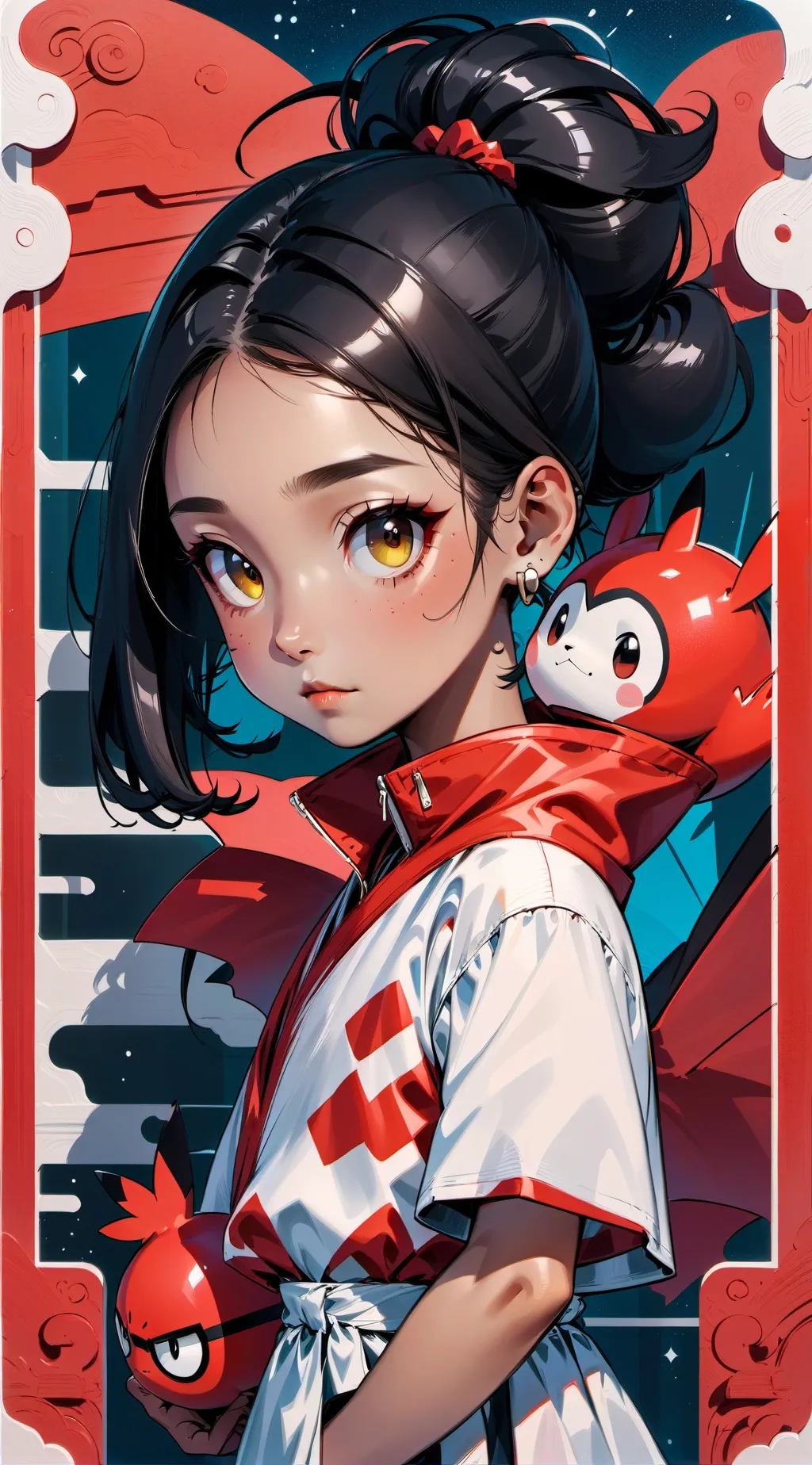 ai character: mha sleep over background