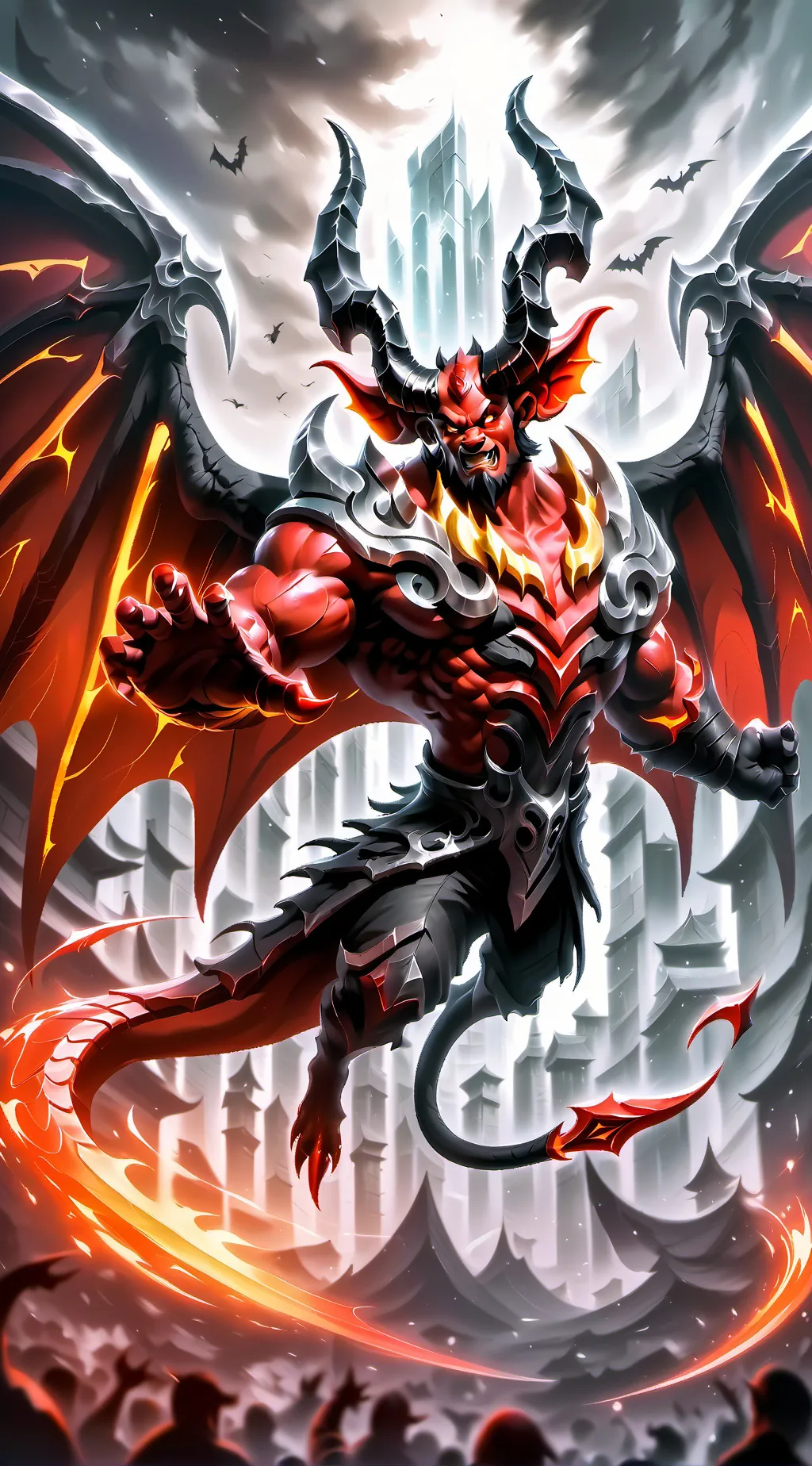 ai character: Lucifer, Satan. background