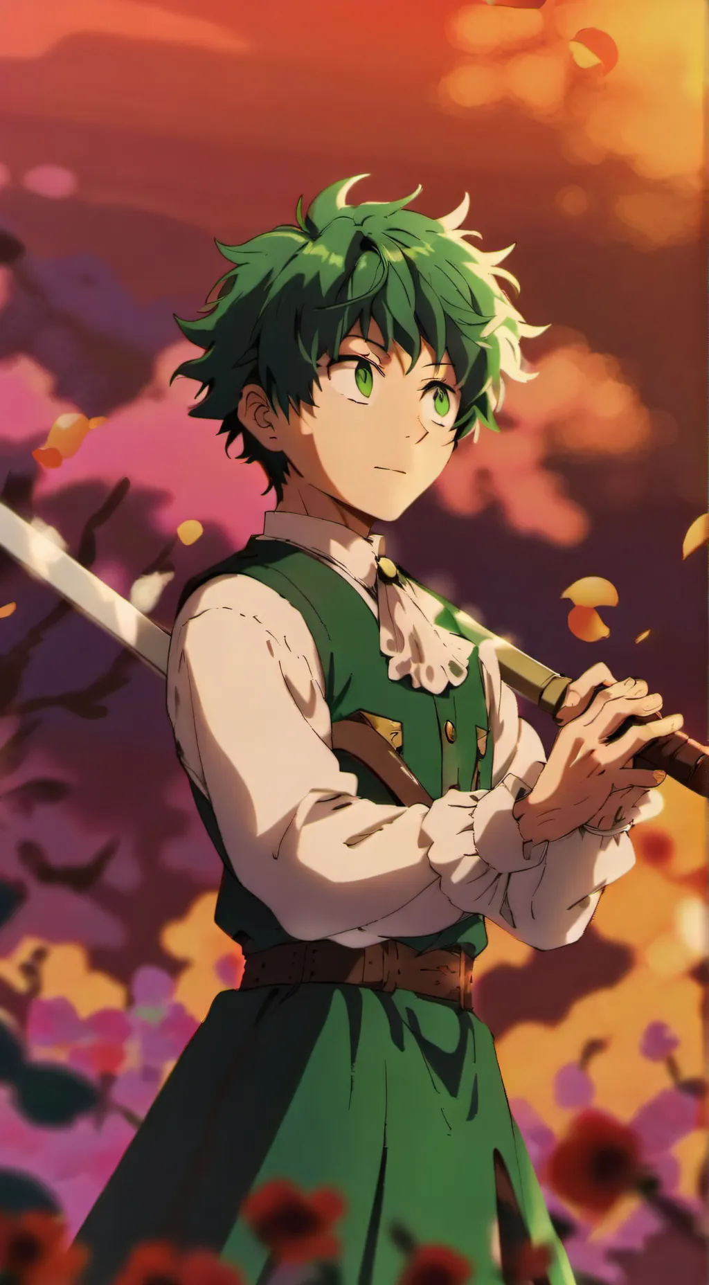 ai character: ~•izuku midoriya•~ background