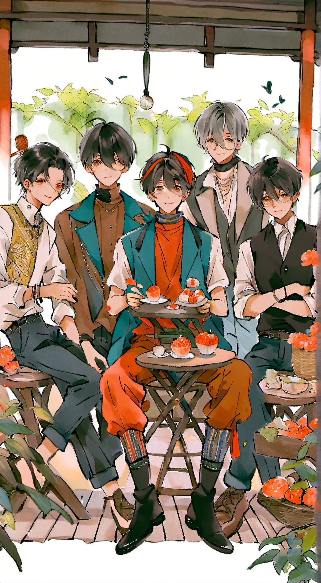 ai character: Boy war background