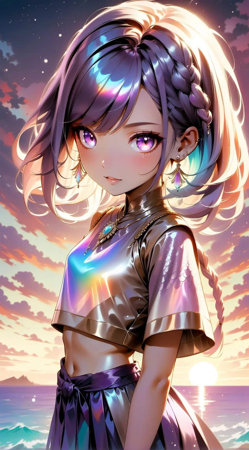 ai character: Powdey suger land! background