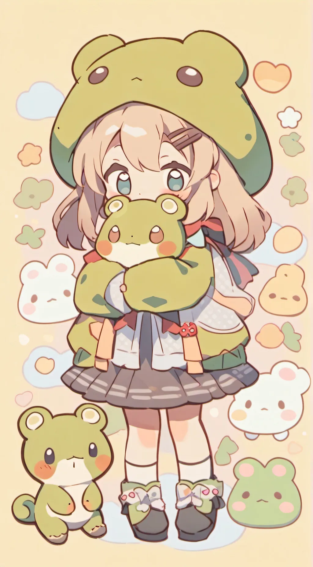 ai character: Azuretime!!!  background