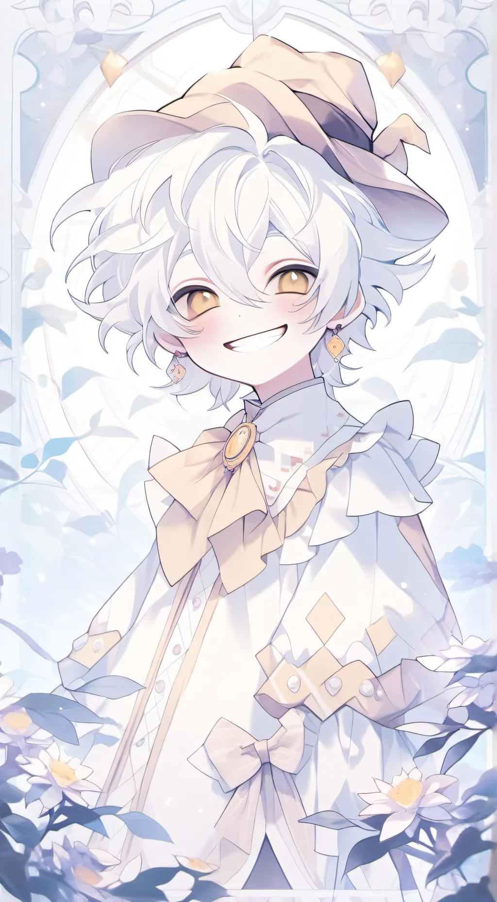 ai character: Sun background