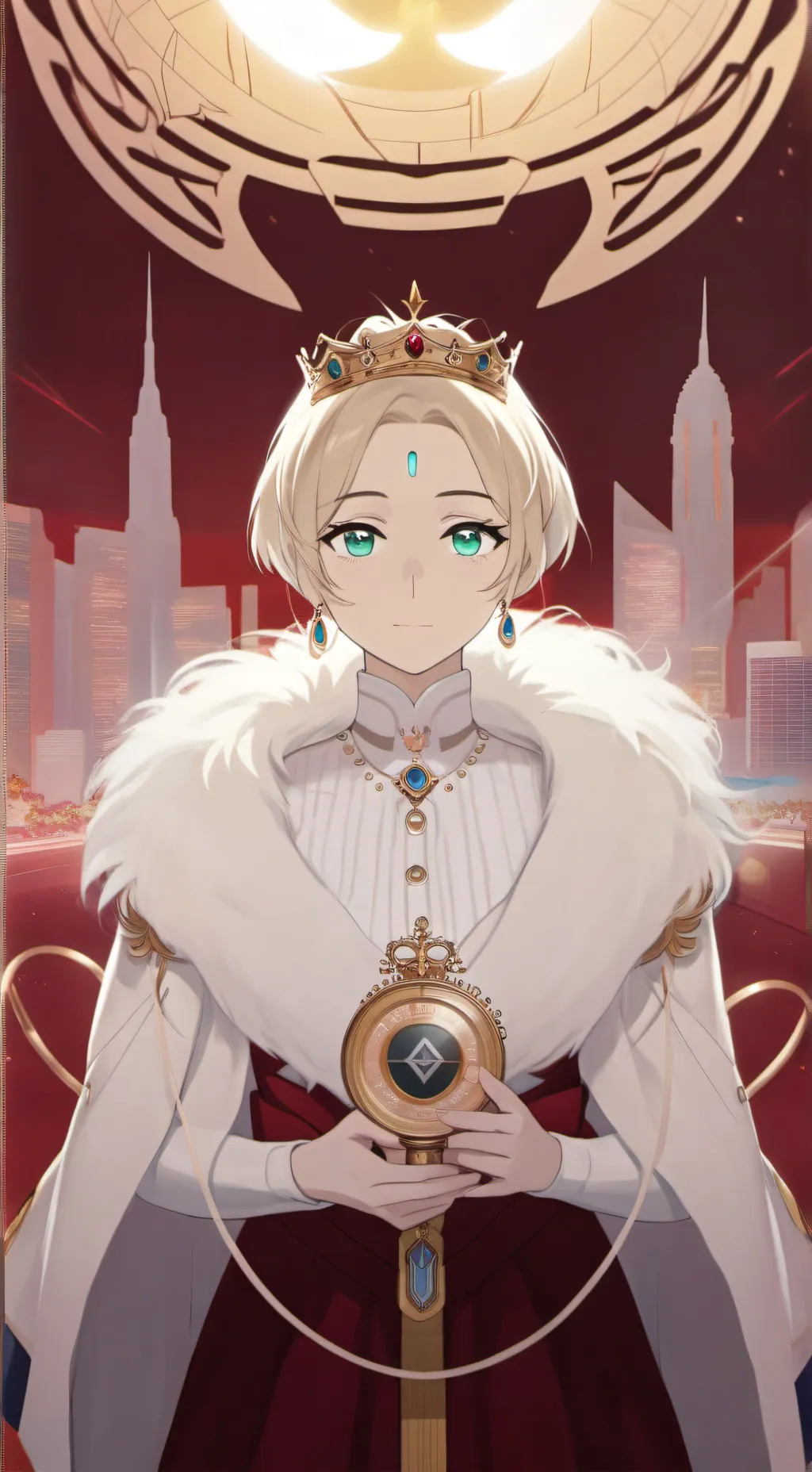 ai character: Queen Eva's Data E background
