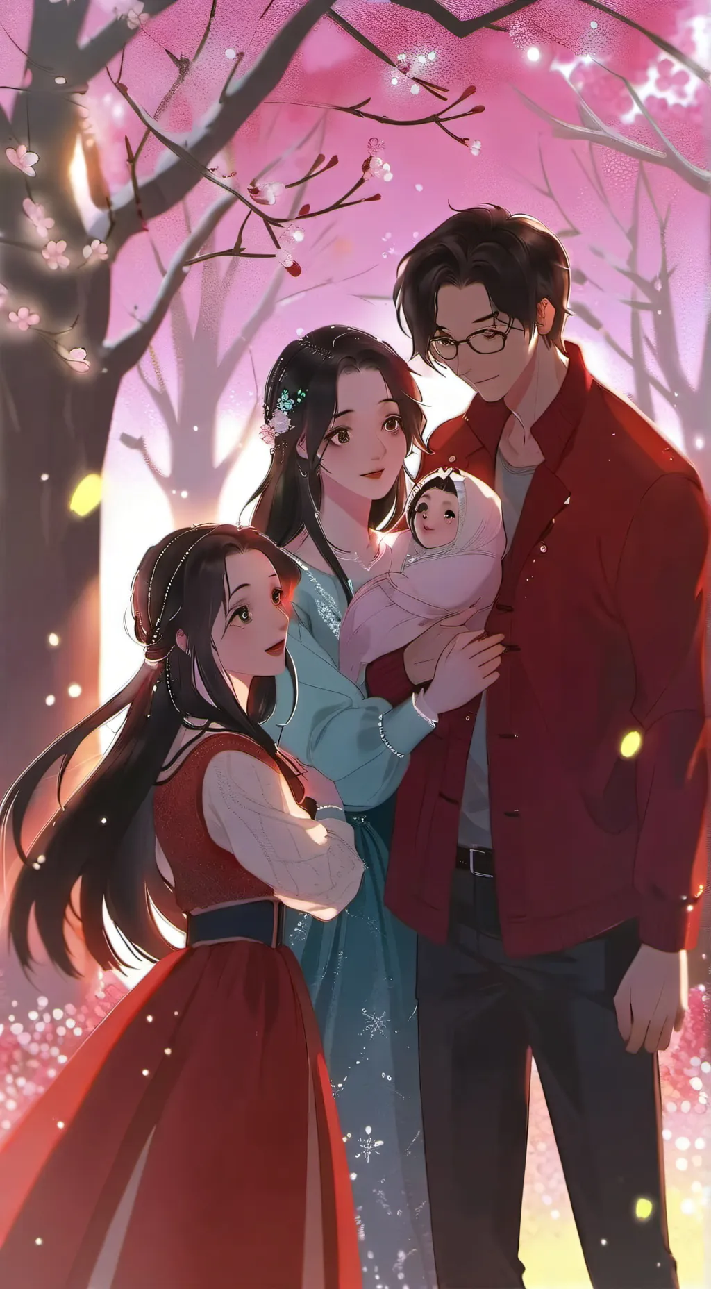 ai character: Happy familly🔪 background