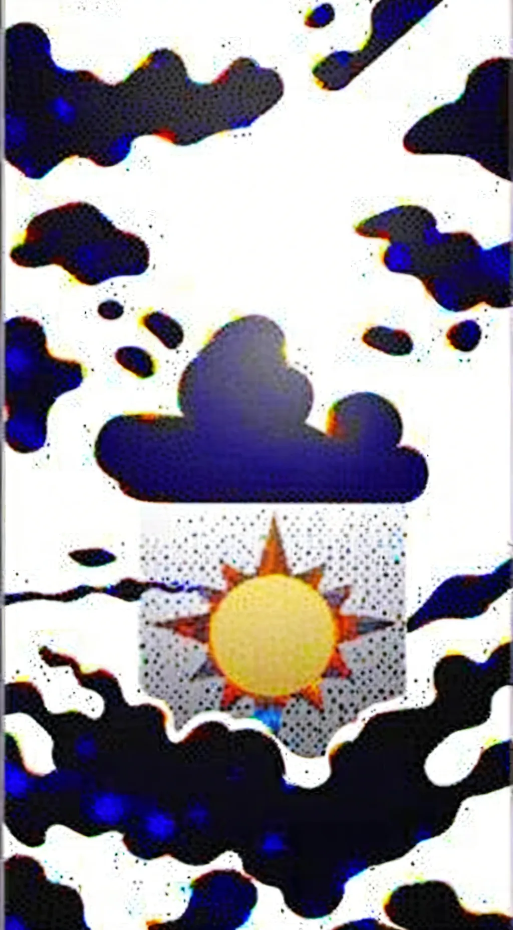 ai character: moon and sun background