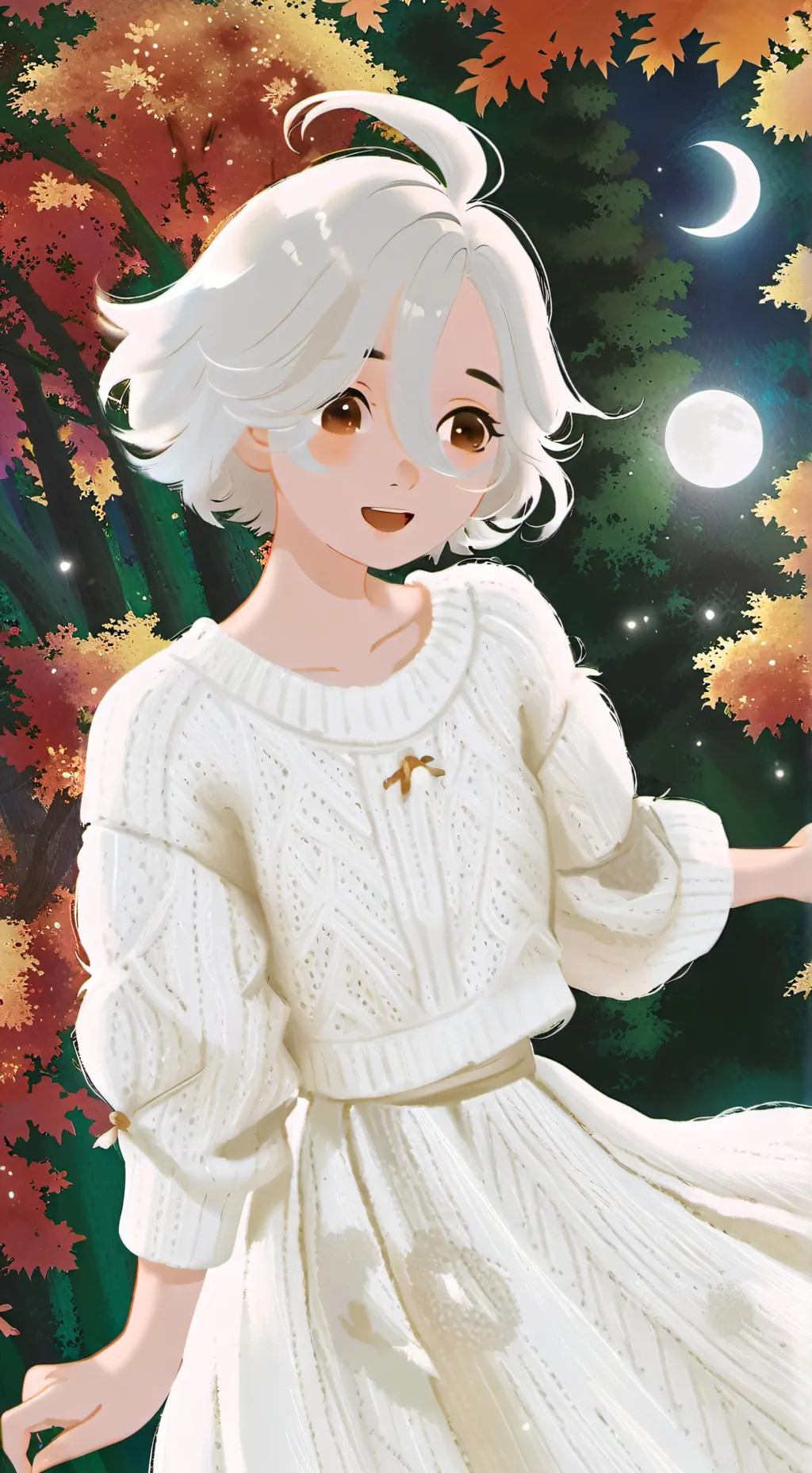 ai character: ♡Nýx❄ background