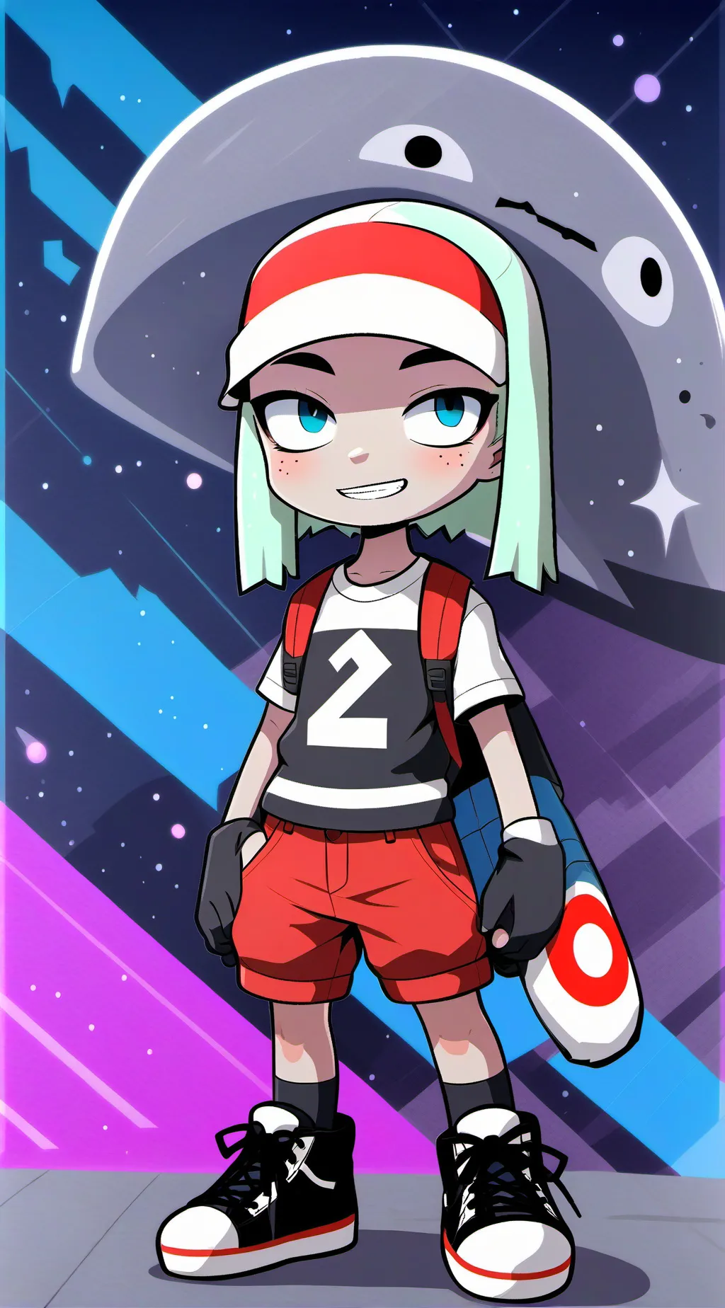 ai character: heat sprout background