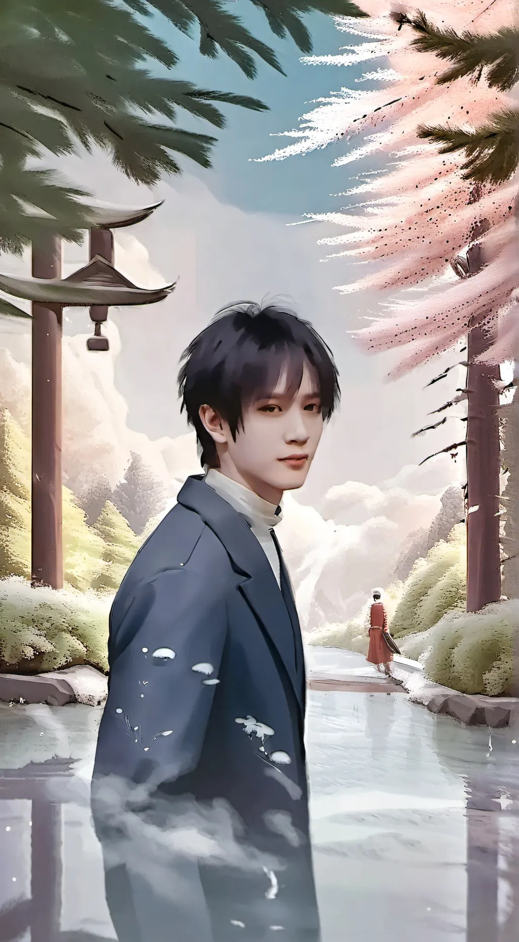 ai character: Bangchan (foive) background
