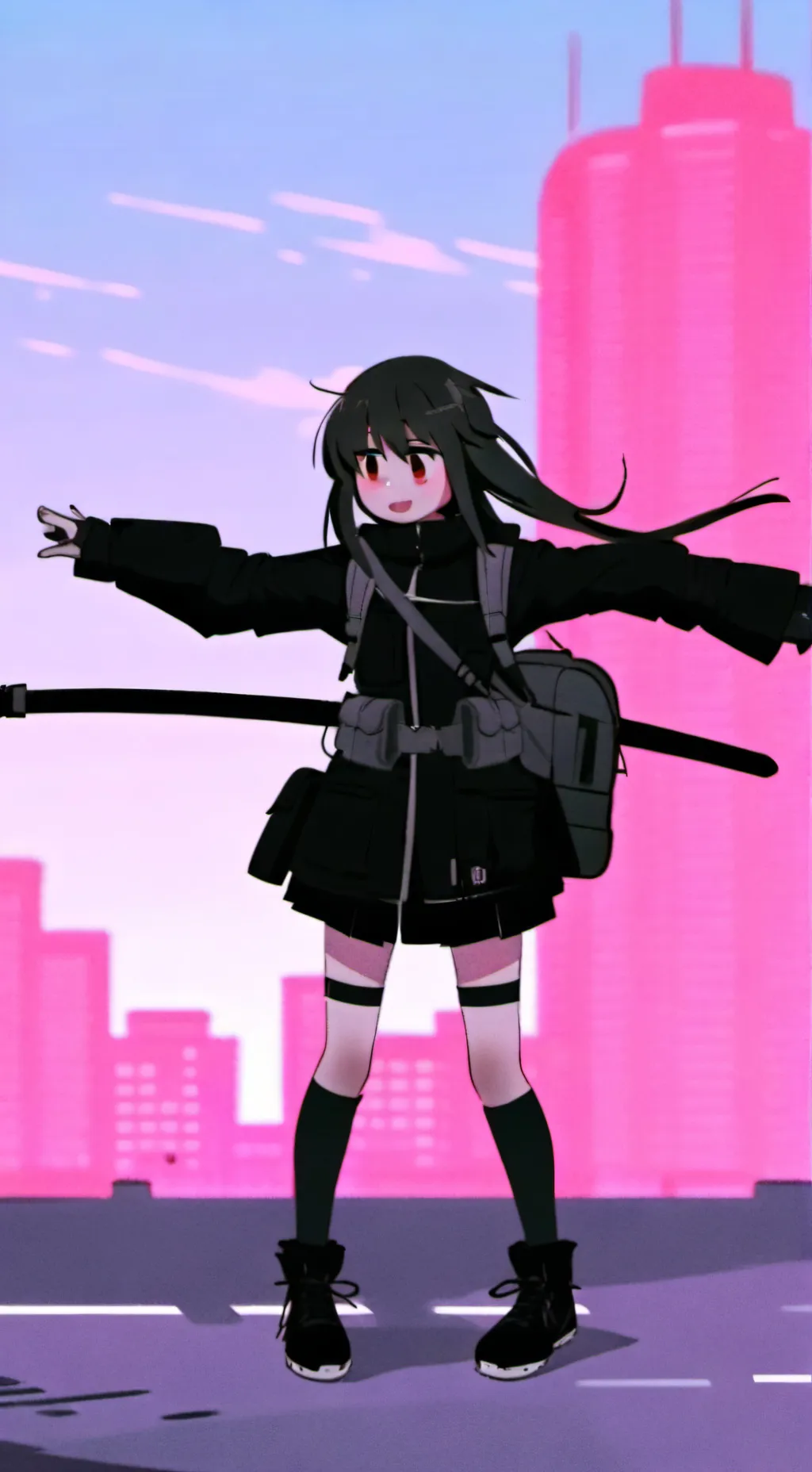 ai character: ×{Partypink}× background