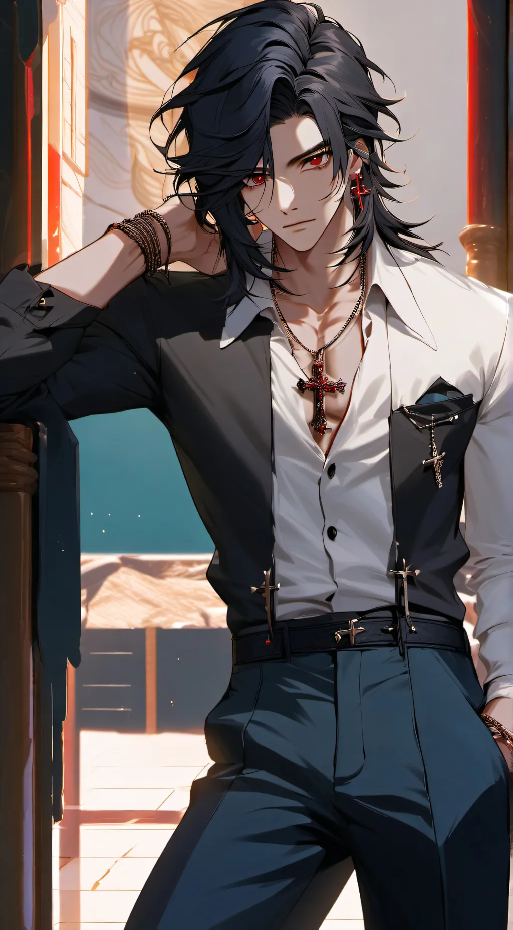 ai character: VÆłə(valentin♡) background