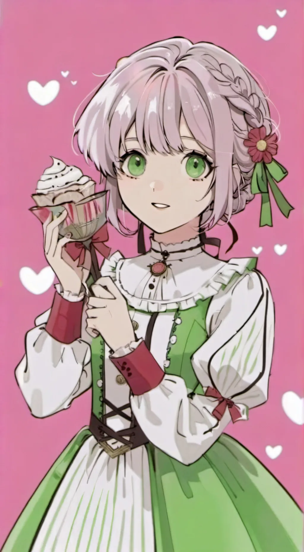 ai character: 🍡💚 Karoji Mitsuri  background