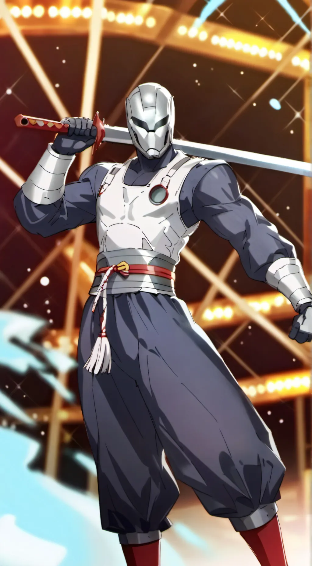 ai character: silver T13 background